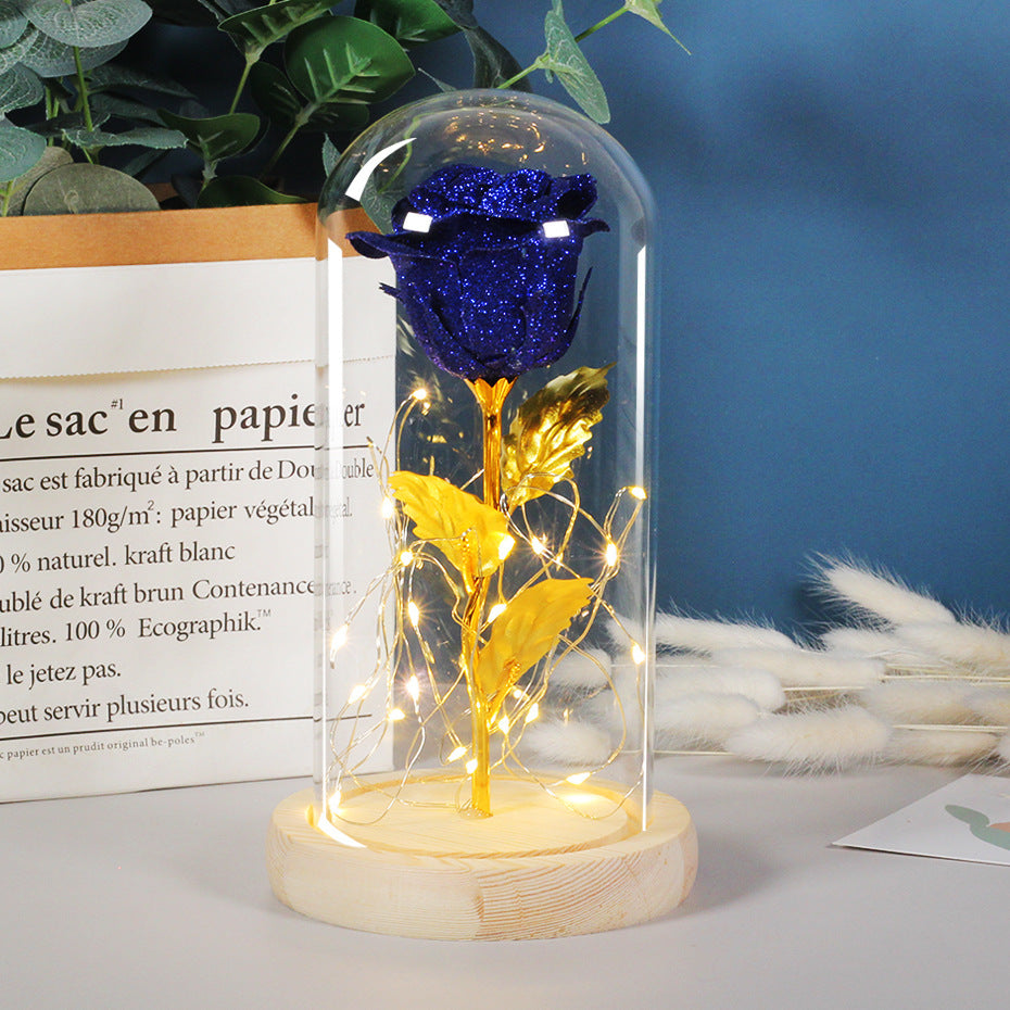 Eternal Rose LED Light in Glass – Perfect Gift for Valentine’s Day & Special Occasions