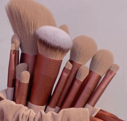 13-Piece Makeup Brush Set – Foundation, Blush, Eyeshadow & More