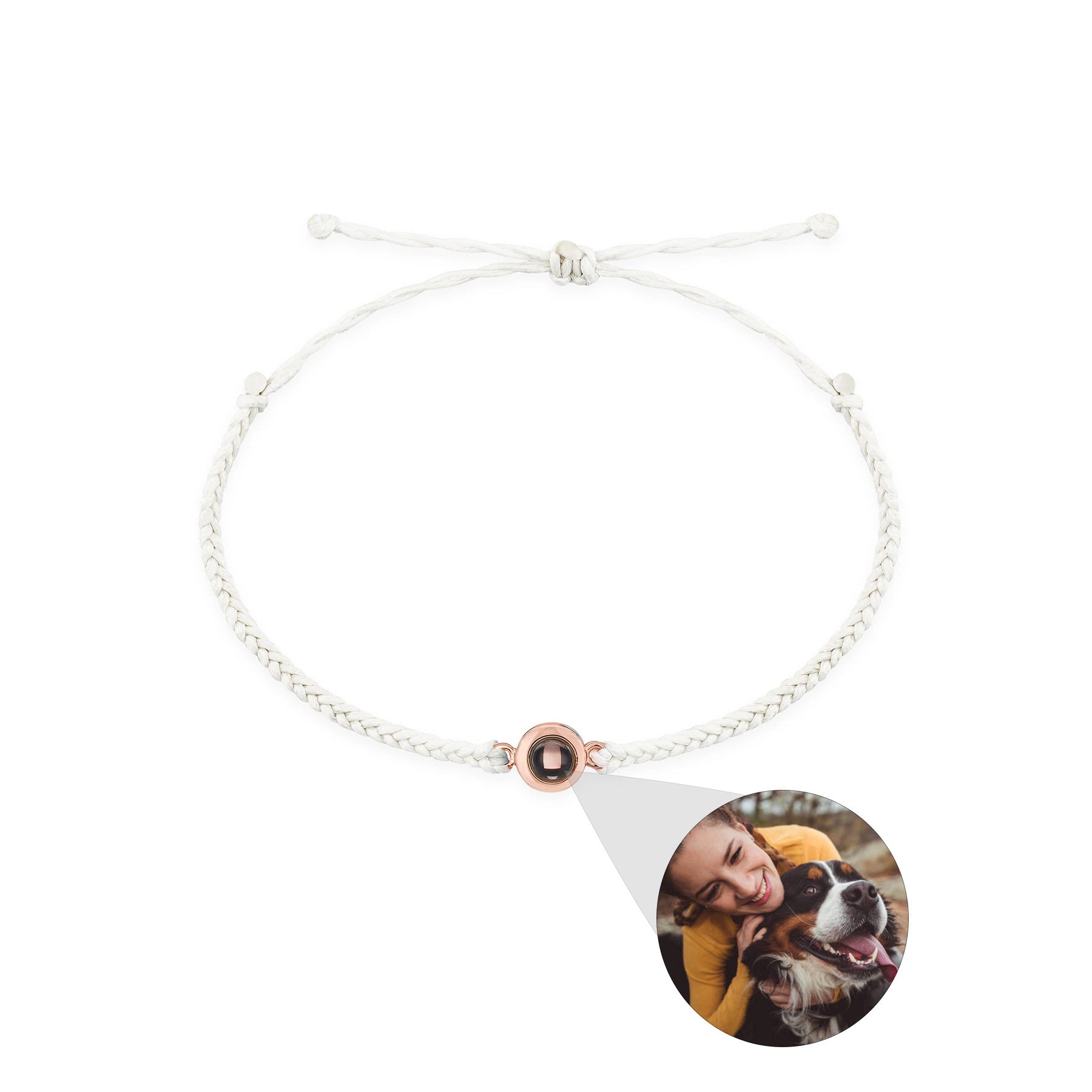 Custom Photo Projection Bracelet – Unique Personalized Gift for Couples