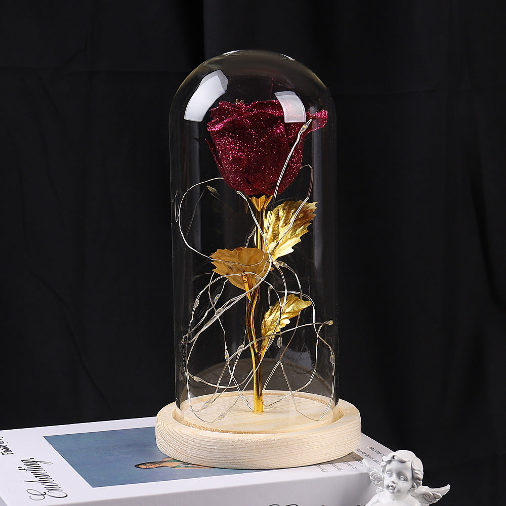 Eternal Rose LED Light in Glass – Perfect Gift for Valentine’s Day & Special Occasions