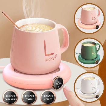 USB Cup Warmer with Adjustable Temperature & LED Display