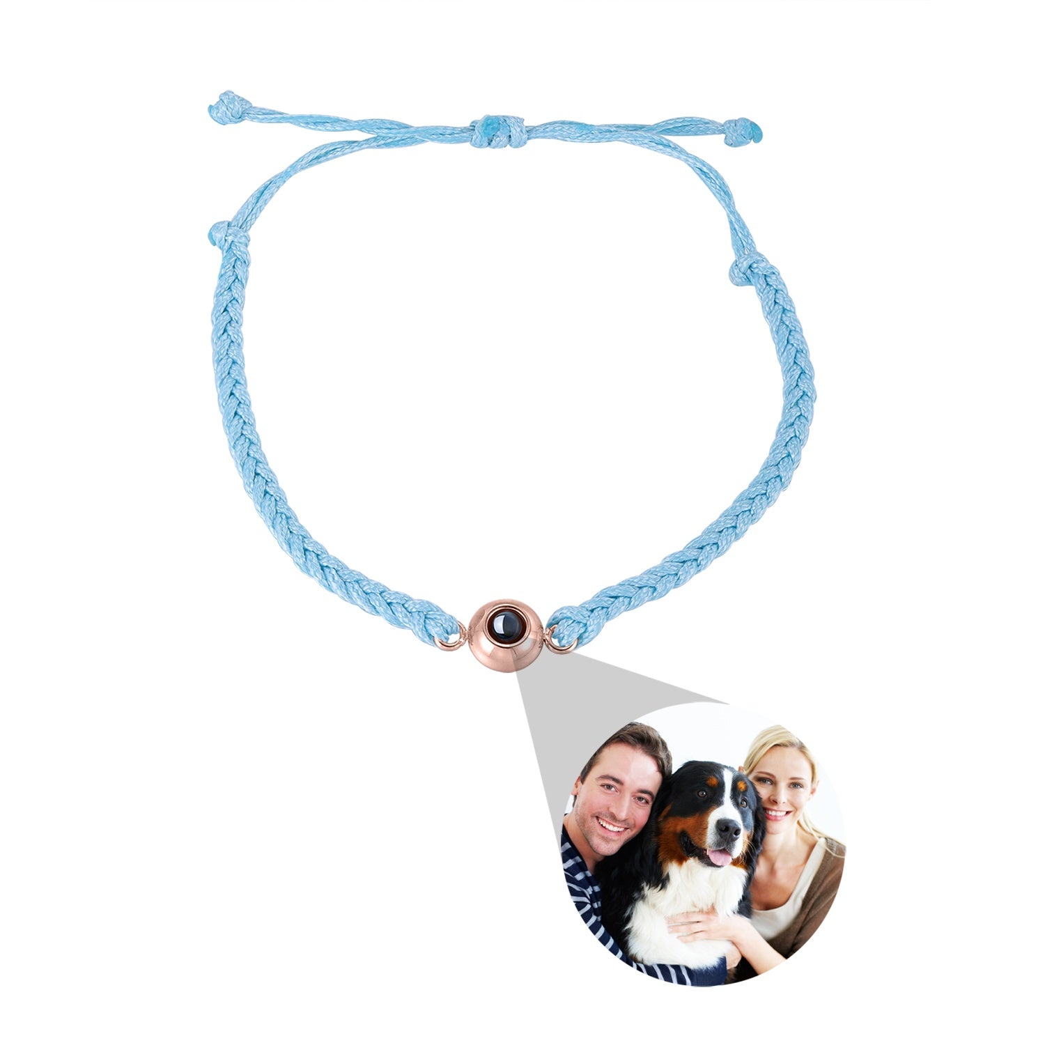 Custom Photo Projection Bracelet – Unique Personalized Gift for Couples