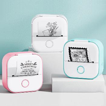 Portable Mini Thermal Label & Photo Printer – Bluetooth Compatible