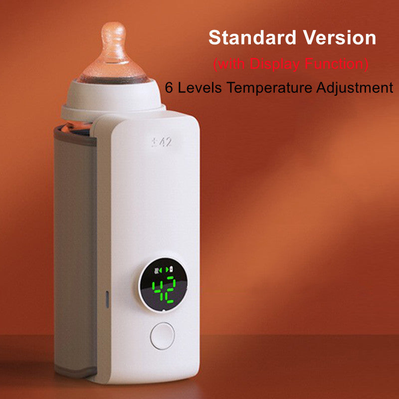 Portable USB Baby Bottle Warmer – Wireless, Rechargeable, Constant Temperature